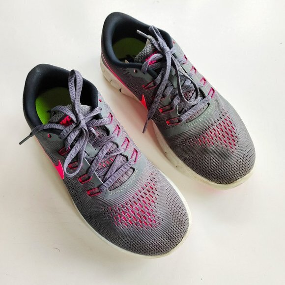 Nike Free RN Womens Size 9 Running Shoe Black/Pink/Grey 831509-006‎ - Picture 1 of 7